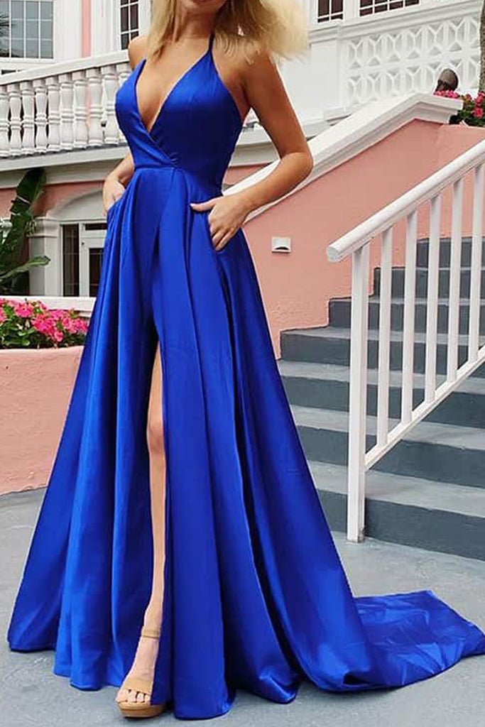 royal blue ball dress